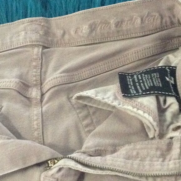 7 for all Mankind, Cropped Wide Leg, Dusty Lilac; trending, girlhoodcore, Preppy - Picture 3 of 3